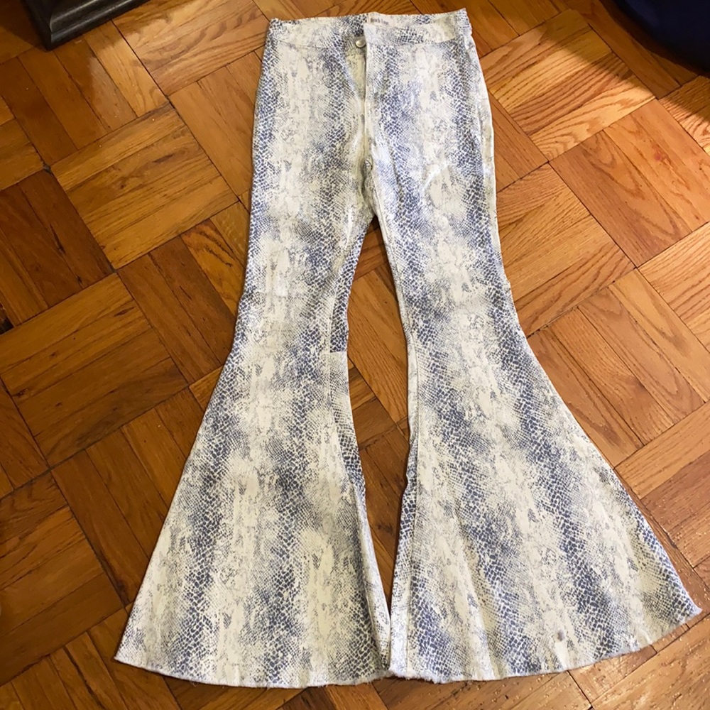 Snake Print Jeans